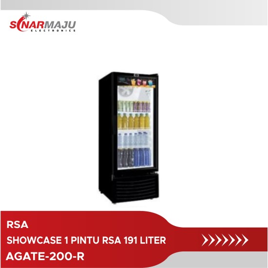 Showcase 1 Pintu RSA 191 Liter Display Cooler AGATE 200R